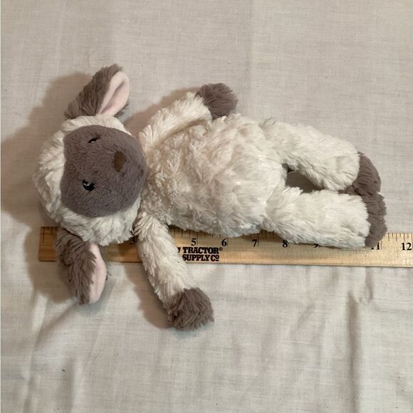 Mary Meyer Stuffed Plush Lamb Sheep Toy - Cream & Grey Very Soft Nursery Decor - Picture 3 of 7
